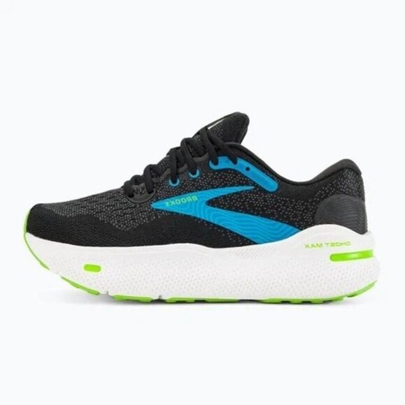 Brooks Ghost Max Cushioned Running Shoes Mens 12.5 Black Atomic Blue Jasmine